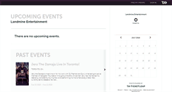 Desktop Screenshot of landmine-ent.ticketleap.com
