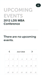 Mobile Screenshot of ldsmba2012.ticketleap.com