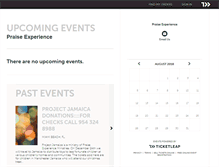 Tablet Screenshot of praiseexperience.ticketleap.com
