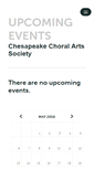 Mobile Screenshot of chesapeakechoral.ticketleap.com