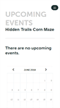 Mobile Screenshot of hiddentrailscornmaze.ticketleap.com