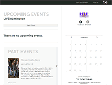Tablet Screenshot of liveinlexington.ticketleap.com