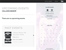 Tablet Screenshot of callsonmanor.ticketleap.com