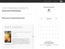 Tablet Screenshot of grassrootsgamingexpo.ticketleap.com