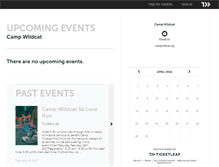 Tablet Screenshot of campwildcat.ticketleap.com