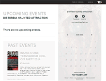 Tablet Screenshot of disturbia.ticketleap.com