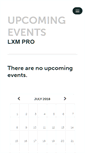 Mobile Screenshot of lxmpro.ticketleap.com
