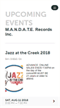 Mobile Screenshot of mandaterecords.ticketleap.com