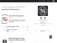 Tablet Screenshot of mandaterecords.ticketleap.com
