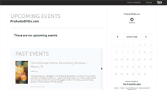 Desktop Screenshot of proaudiodvds.ticketleap.com