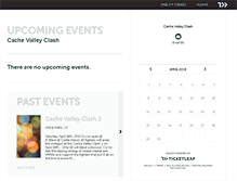 Tablet Screenshot of cachevalleyclash.ticketleap.com