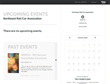 Tablet Screenshot of nerailcar.ticketleap.com