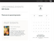 Tablet Screenshot of gecevents.ticketleap.com