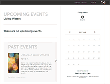 Tablet Screenshot of livingwaters.ticketleap.com