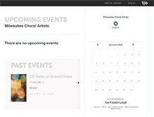 Tablet Screenshot of milwaukeechoralartists.ticketleap.com