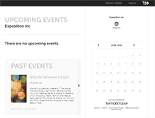 Tablet Screenshot of expositioninc.ticketleap.com
