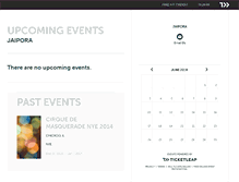 Tablet Screenshot of jaipora.ticketleap.com