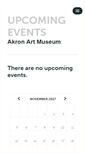 Mobile Screenshot of akronartmuseum.ticketleap.com