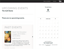 Tablet Screenshot of golfdome.ticketleap.com