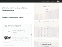 Tablet Screenshot of isis.ticketleap.com