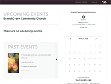 Tablet Screenshot of branchcreek.ticketleap.com