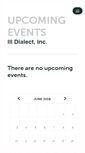 Mobile Screenshot of illdialect.ticketleap.com