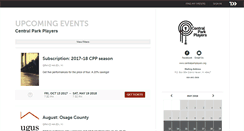 Desktop Screenshot of central-park-players.ticketleap.com