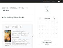 Tablet Screenshot of oddcake.ticketleap.com