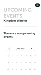 Mobile Screenshot of kingdomwarrior.ticketleap.com