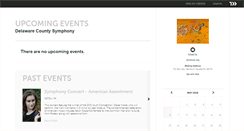 Desktop Screenshot of delaware-county-symphony.ticketleap.com