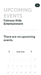 Mobile Screenshot of famouskidz.ticketleap.com