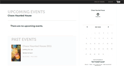 Desktop Screenshot of chaoshaunt.ticketleap.com