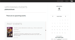 Desktop Screenshot of platinumshows.ticketleap.com