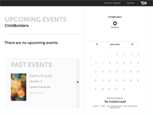 Tablet Screenshot of childbuilders.ticketleap.com