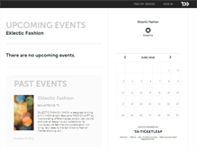 Tablet Screenshot of eklecticfashion.ticketleap.com