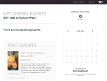 Tablet Screenshot of fashionarttoronto.ticketleap.com