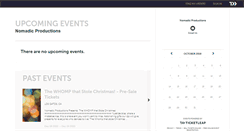 Desktop Screenshot of nomadic.ticketleap.com