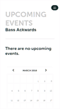 Mobile Screenshot of bassackwards.ticketleap.com