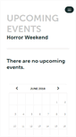 Mobile Screenshot of horrorweekend.ticketleap.com