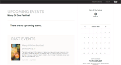 Desktop Screenshot of many-of-one-festival.ticketleap.com