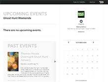 Tablet Screenshot of ghosthuntweekends.ticketleap.com