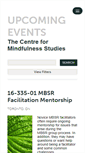 Mobile Screenshot of centreformindfulnessstudies.ticketleap.com