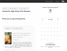 Tablet Screenshot of lincolnsrhighclassof91.ticketleap.com