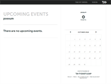 Tablet Screenshot of pinkpossum.ticketleap.com