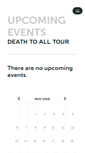 Mobile Screenshot of deathtoalltour.ticketleap.com