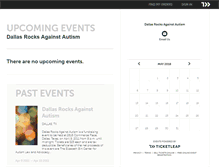 Tablet Screenshot of dallasrocksagainstautism.ticketleap.com