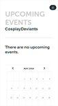 Mobile Screenshot of cosplaydeviants.ticketleap.com