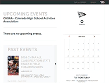 Tablet Screenshot of chsaa.ticketleap.com