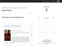 Tablet Screenshot of lightorama.ticketleap.com