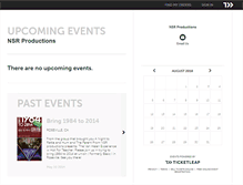 Tablet Screenshot of nsrproductions.ticketleap.com